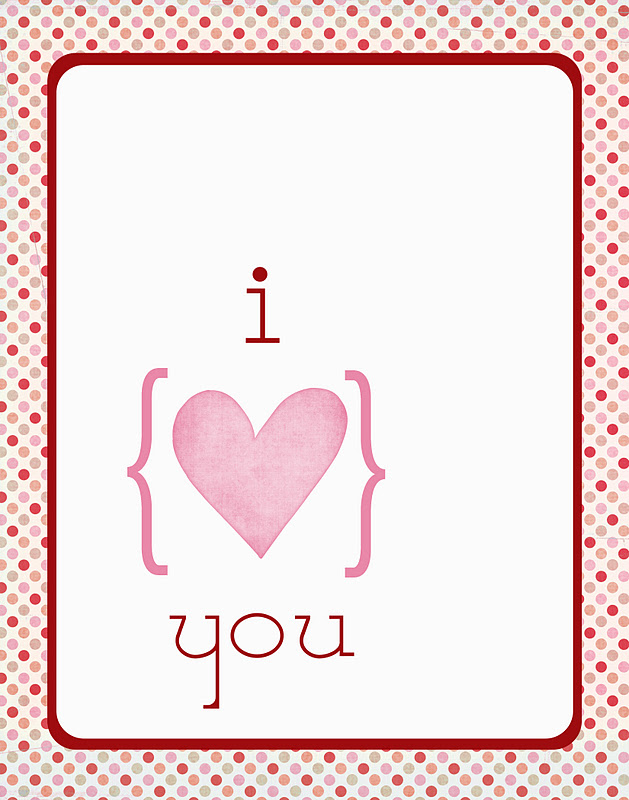 valentines poster i love you